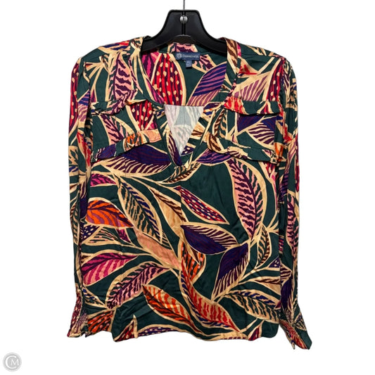 Top Long Sleeve By Democracy In Multi-colored, Size: Lp