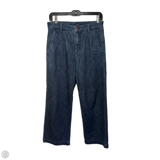Jeans Wide Leg By J. Crew In Blue Denim, Size: 2/26 P