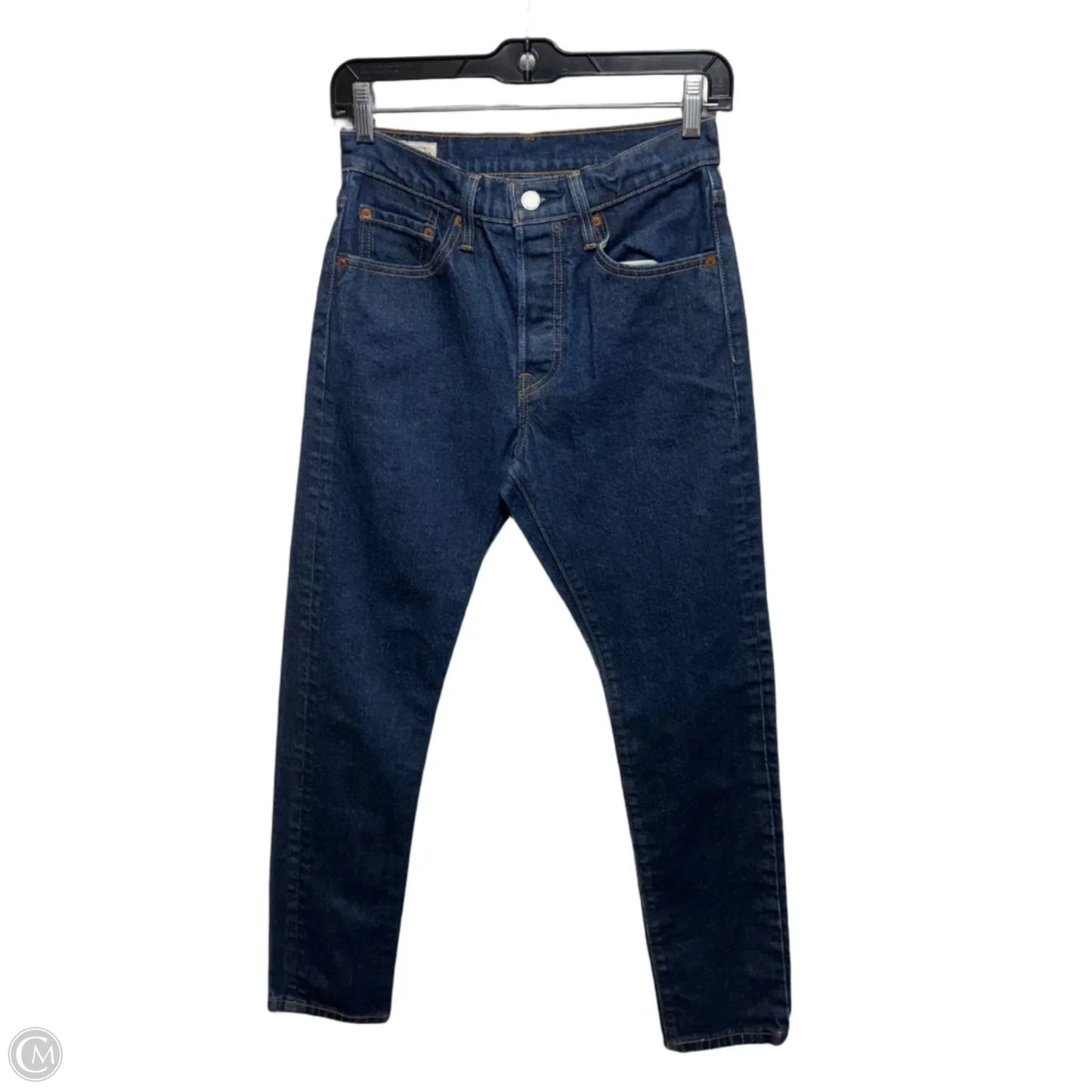 501 Skinny Jeans By Levis In Blue Denim, Size: 4/ 27x28
