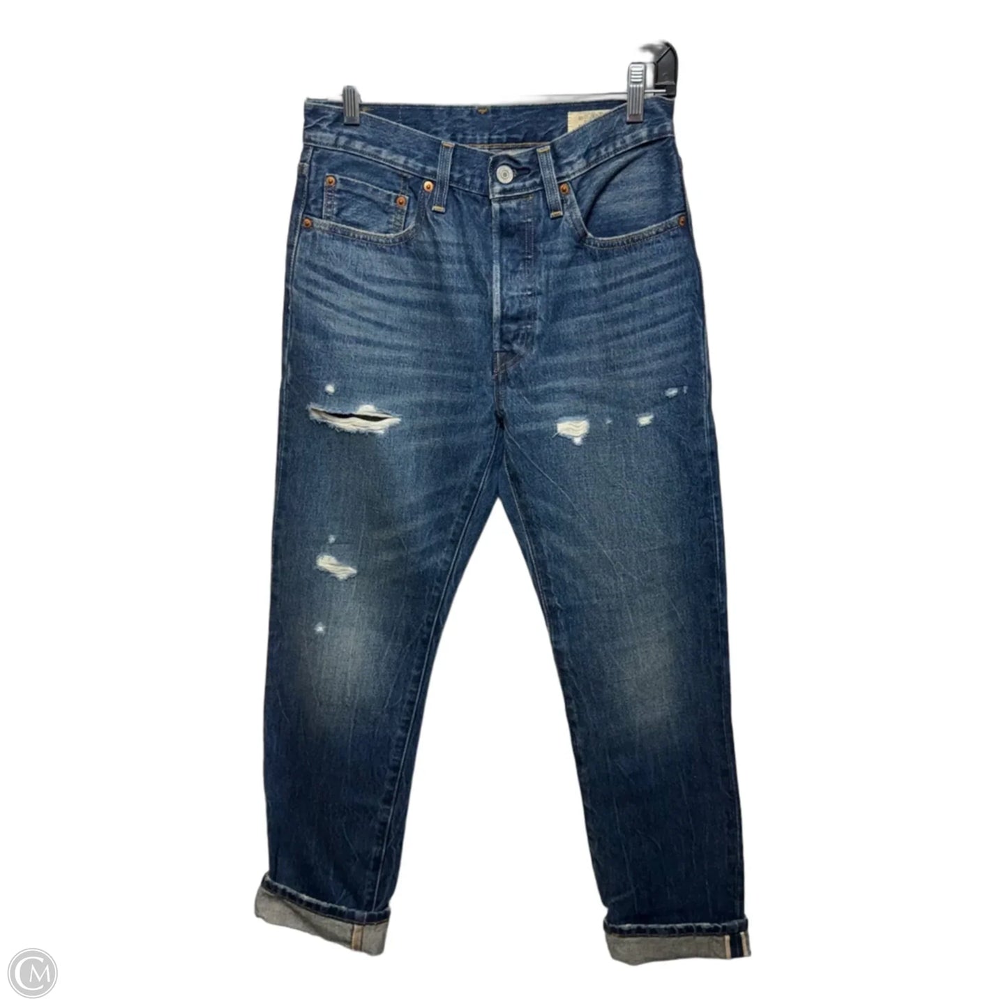 501 150th Anniversary Jeans By Levis In Blue Denim, Size: 2/ 26x30