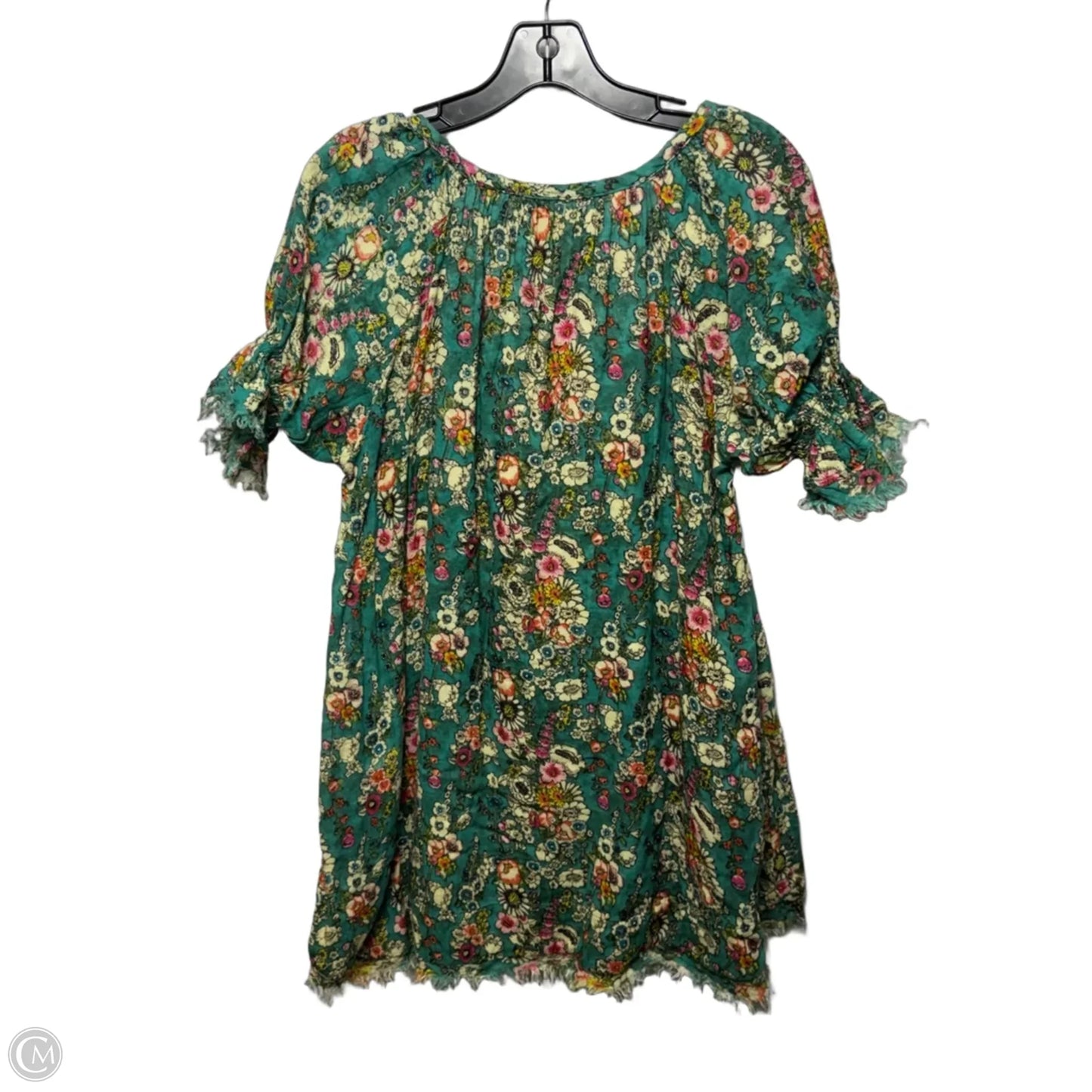 Tunic Short Sleeve By Natural Life In Floral Print, Size: XS/S