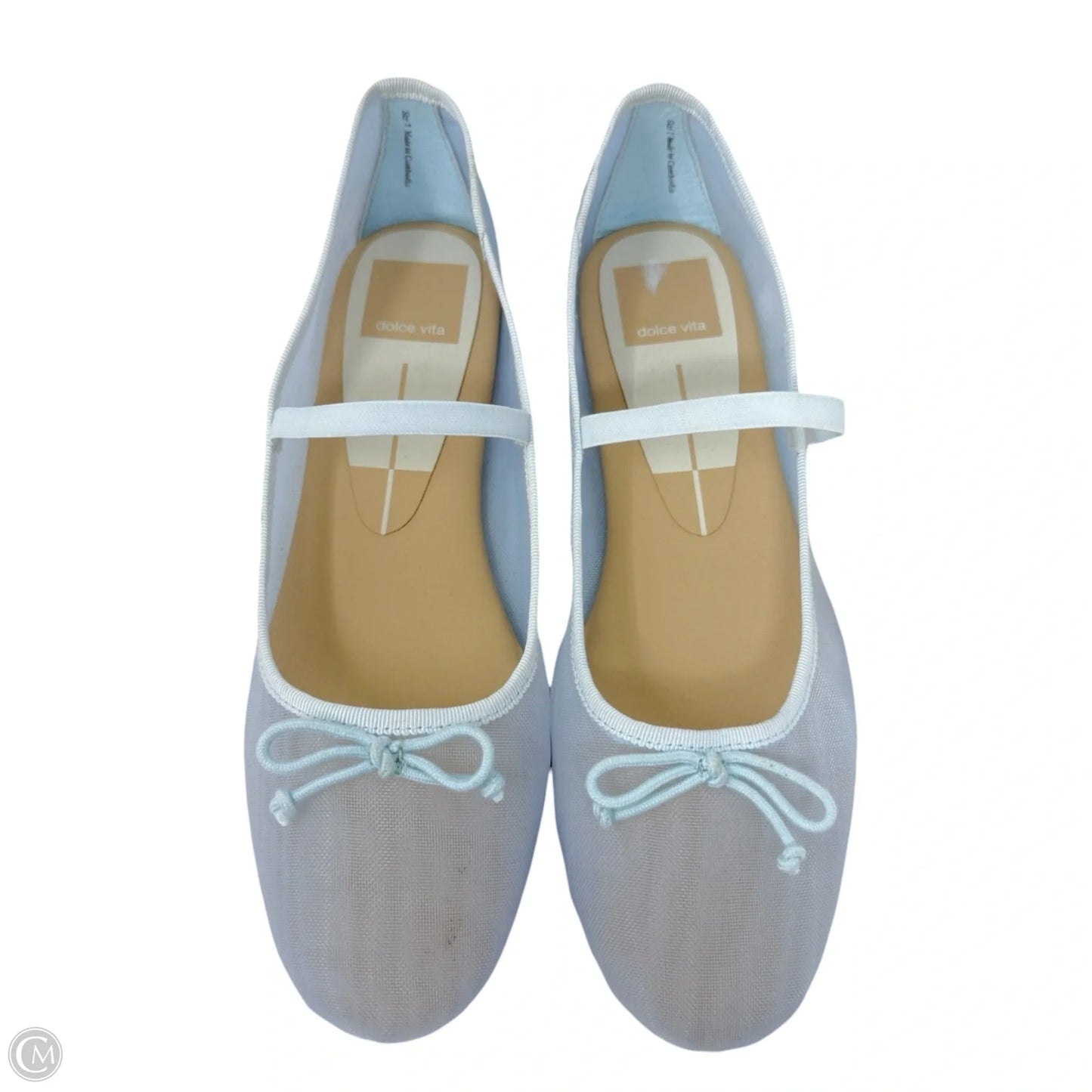 Cadel Ballet Flats By Dolce Vita In Ice Blue Mesh, Size: 7