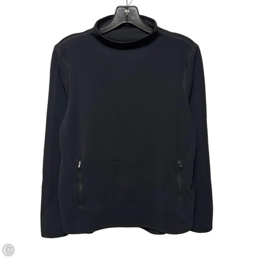 Athletic Top Long Sleeve Collar By James Perse In Black, Size: M