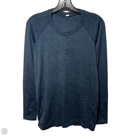 Athletic Top Long Sleeve Crewneck By Lululemon In Navy, Size: 8