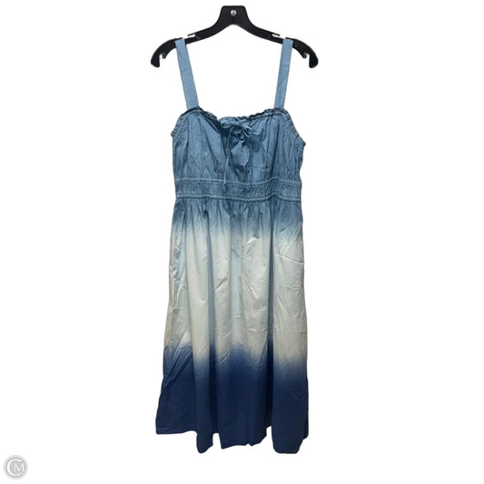 Dress Casual Midi By J. Crew In Ombre Print, Size: Xl
