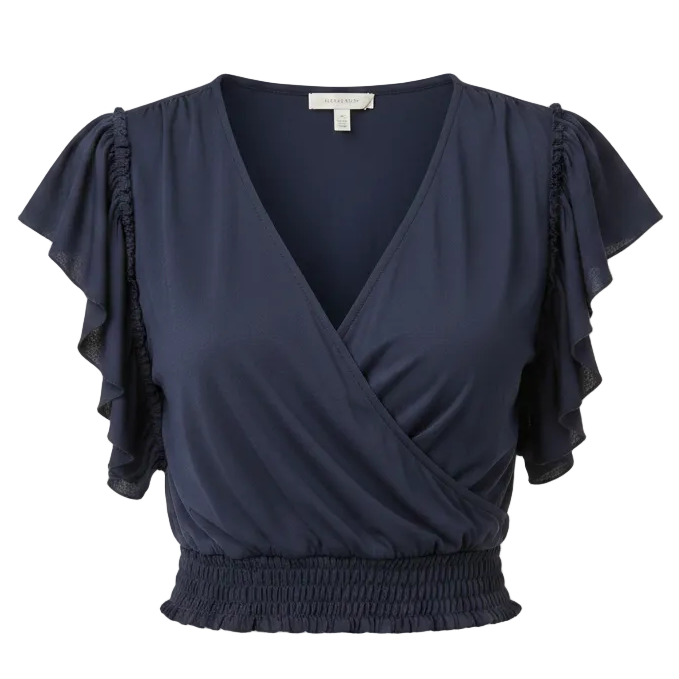 Top Sleeveless By Anthropologie In Navy, Size: Xs
