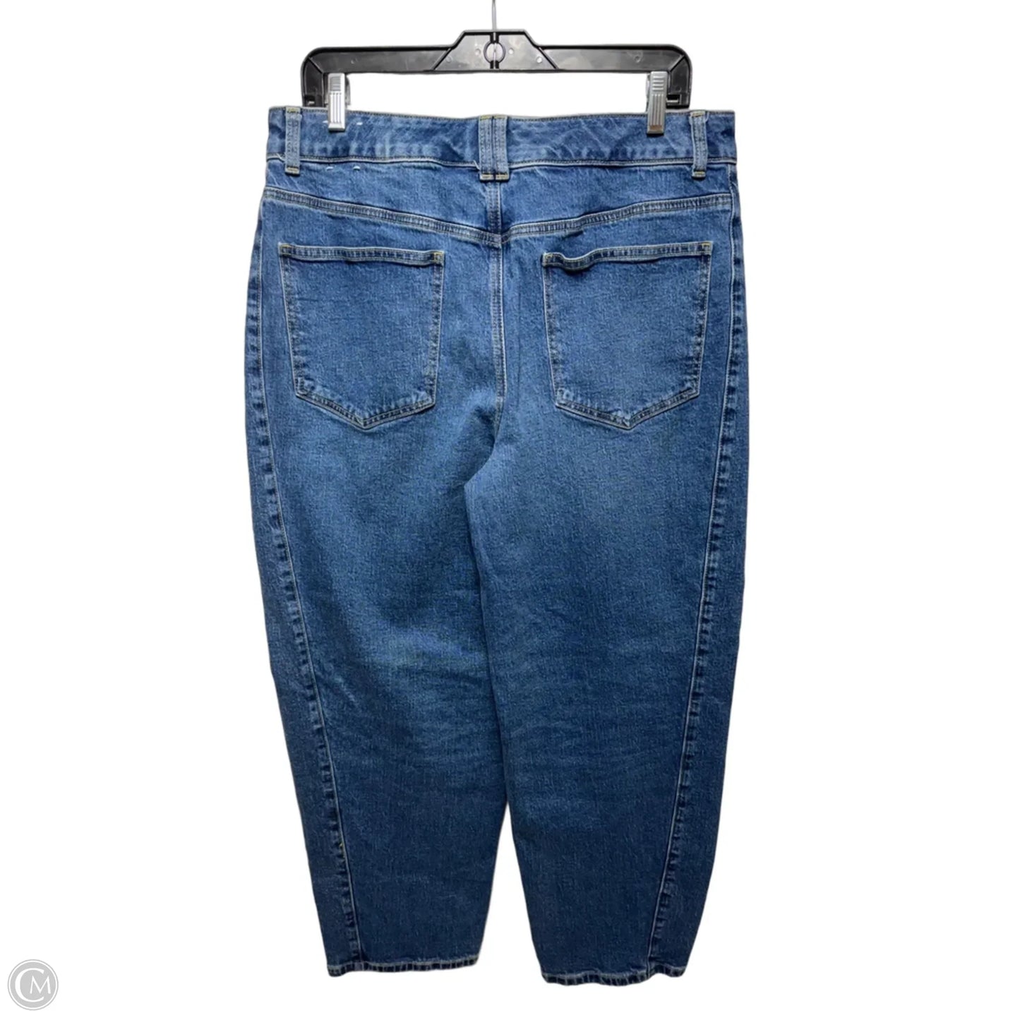 Relaxed Barrel Jeans By Talbots In Blue Denim, Size: 12