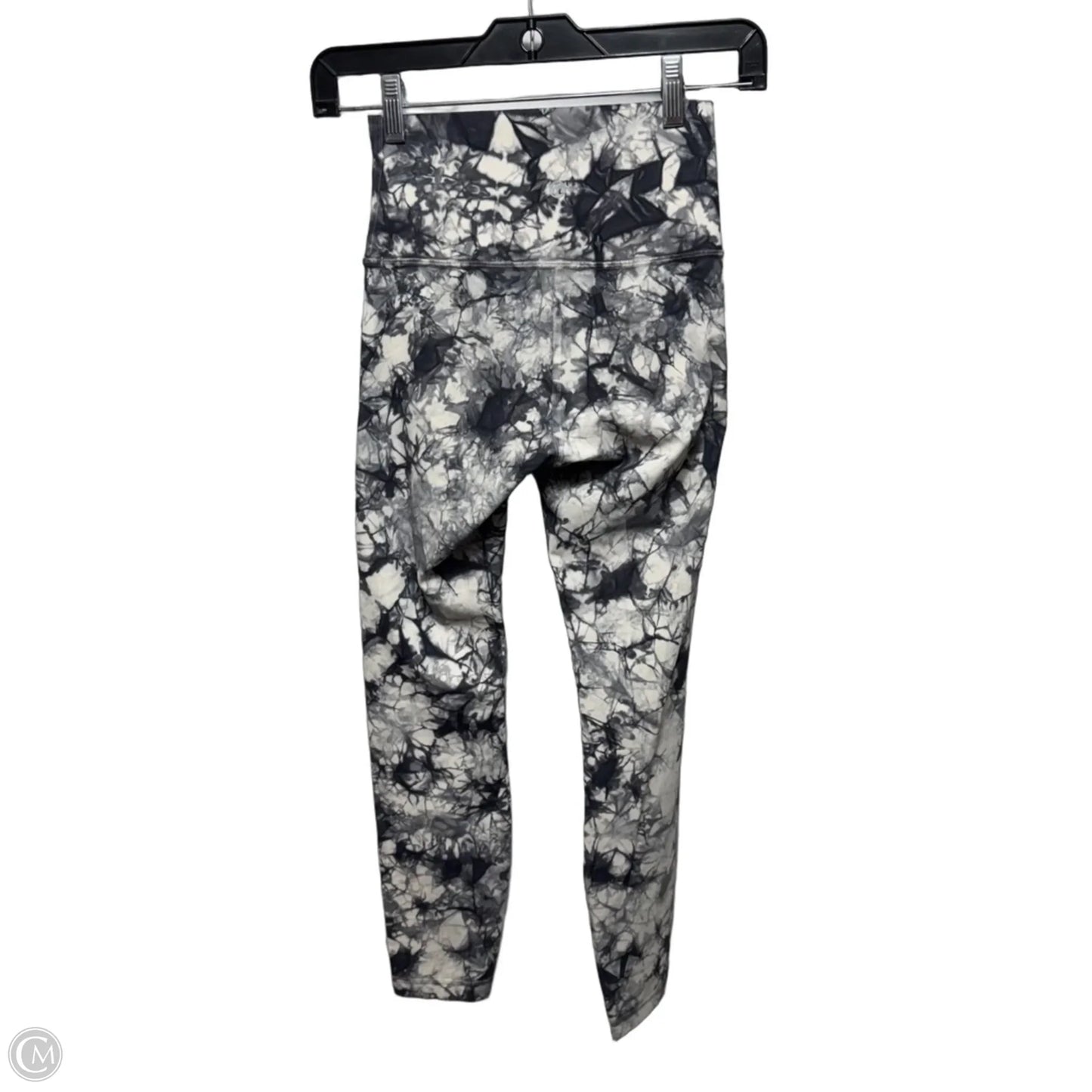 Athletic Leggings By Lululemon In Cream & Grey, Size: 2