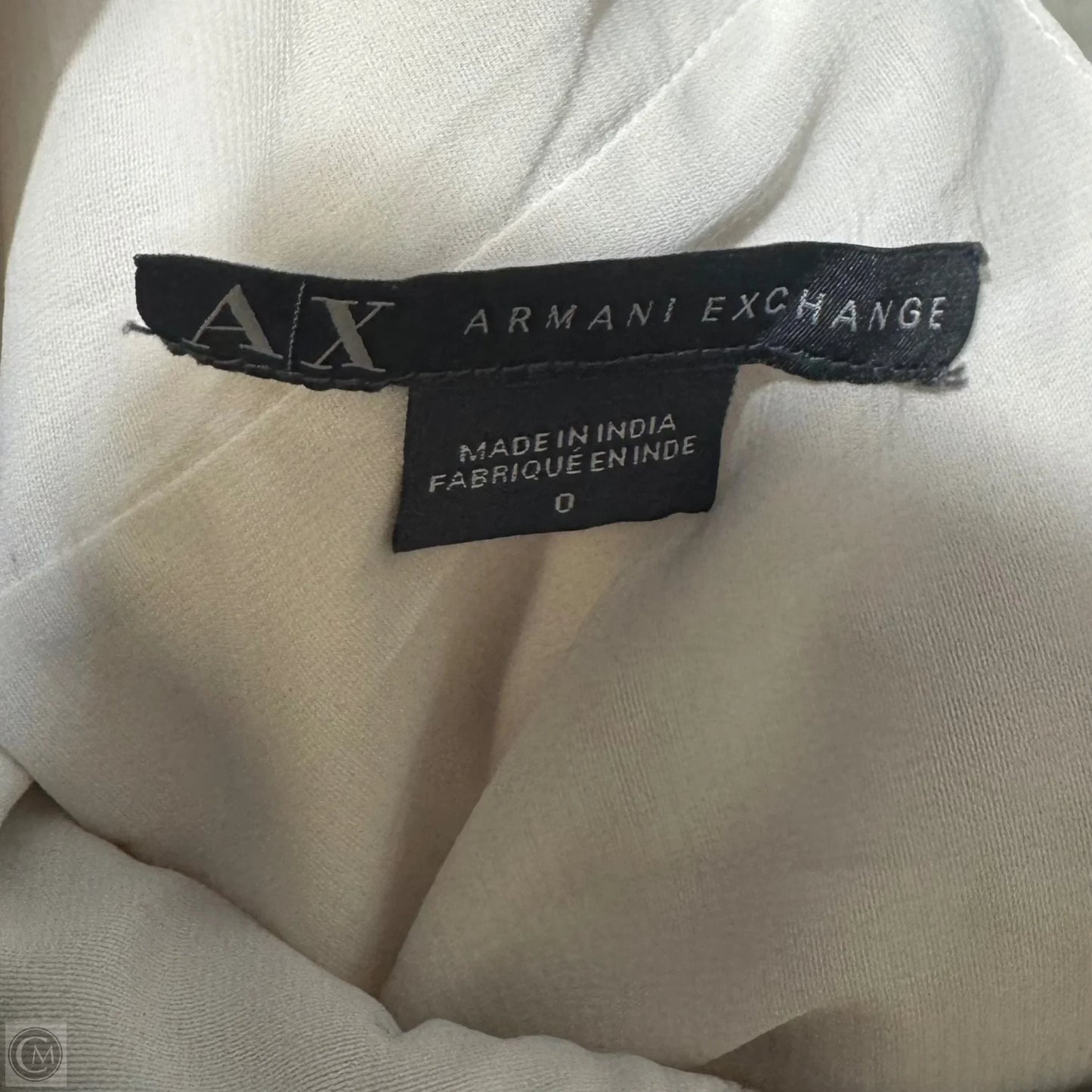 Beaded Sheath Dress Party Short By Armani Exchange In Cream, Size: 0