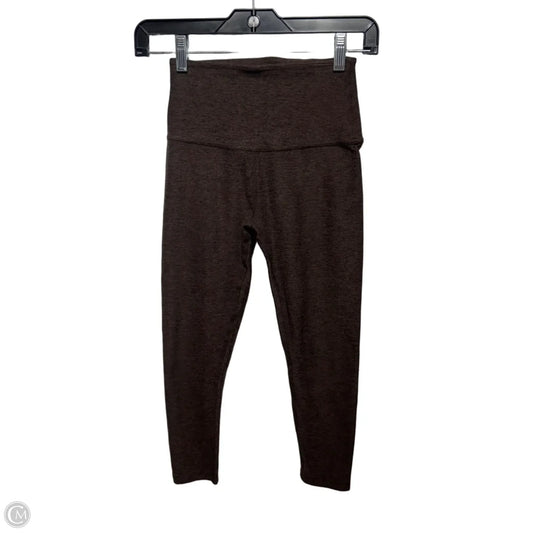 Athletic Capris By Beyond Yoga In Brown, Size: Xs