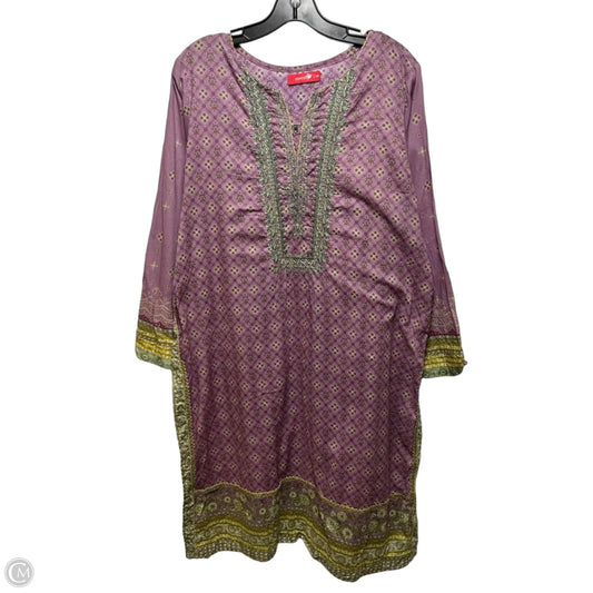 Dress Casual Short By Zeen In Purple, Size: 18