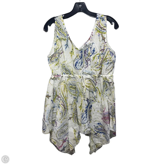 Top Sleeveless By Harve Bernard In Paisley Print, Size: L