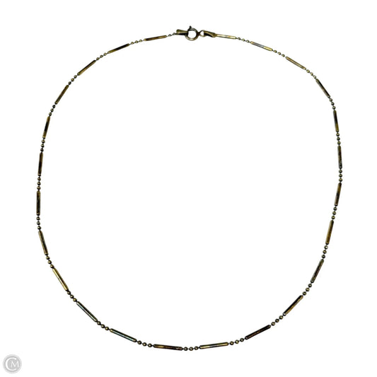 Italian Sterling Silver Bar & Bead Necklace