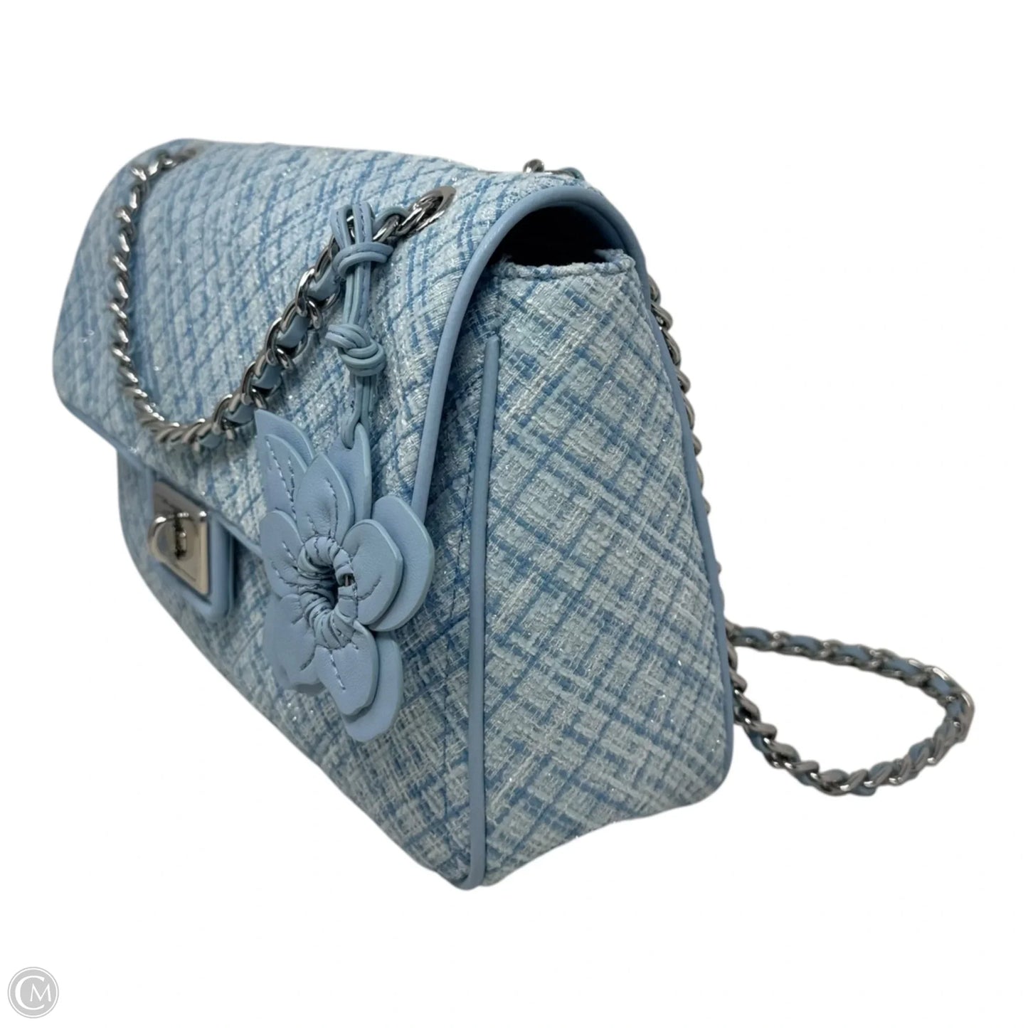 Agyness Quilted Handbag Designer By Karl Lagerfeld, Size: Medium