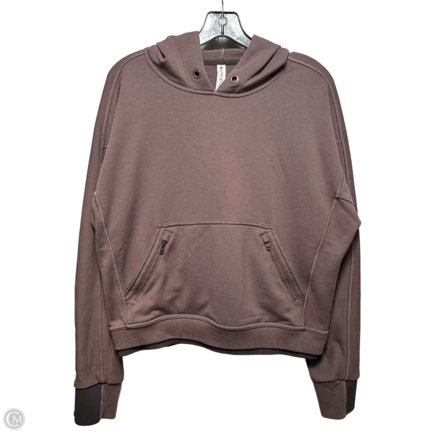 Athletic Sweatshirt Hoodie By Athleta In Mauve, Size: M