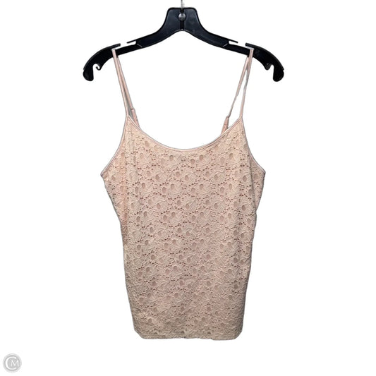 Top Sleeveless By Always Indigo In Peach, Size: L