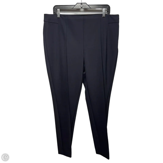 Gramercy Pants Designer By Lafayette 148 In Navy, Size: 16