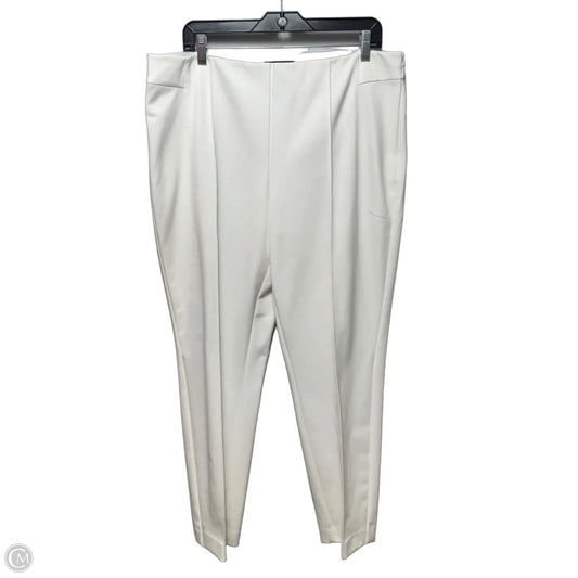Gramercy Pants Designer By Lafayette 148 In White, Size: 16