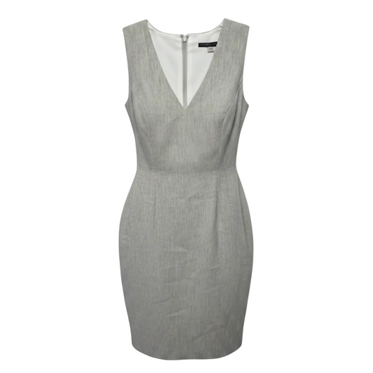 Linen Blend Sheath Dress By Antonio Melani In Tan, Size: 4
