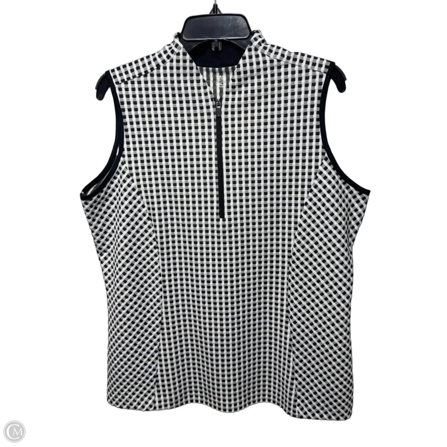 Top Sleeveless By Tail In Black & White, Size: Xl