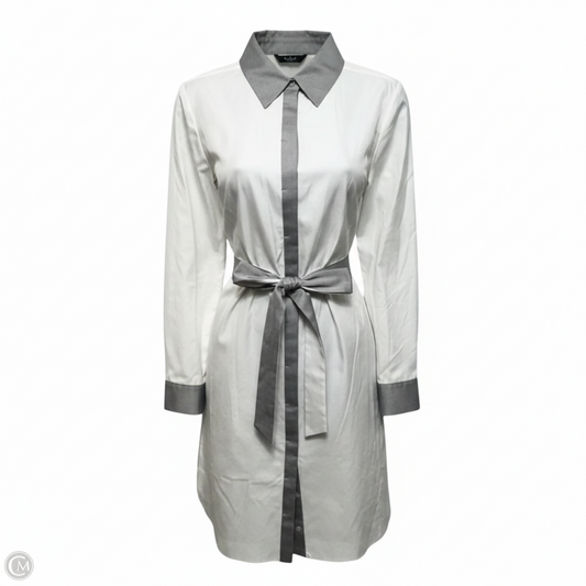 Shirt Dress Midi By Nordstrom In Cream & Grey, Size: XS