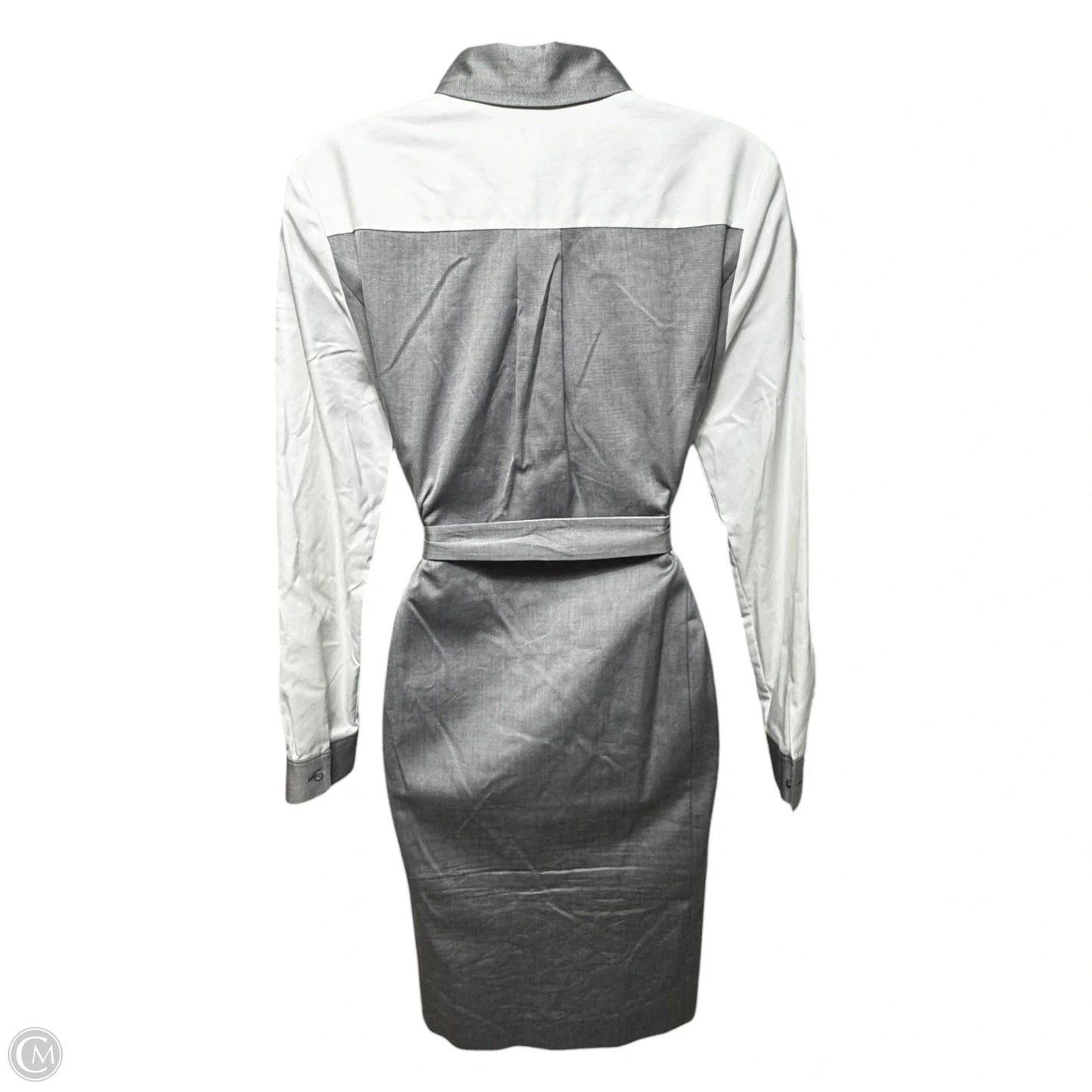 Shirt Dress Midi By Nordstrom In Cream & Grey, Size: XS