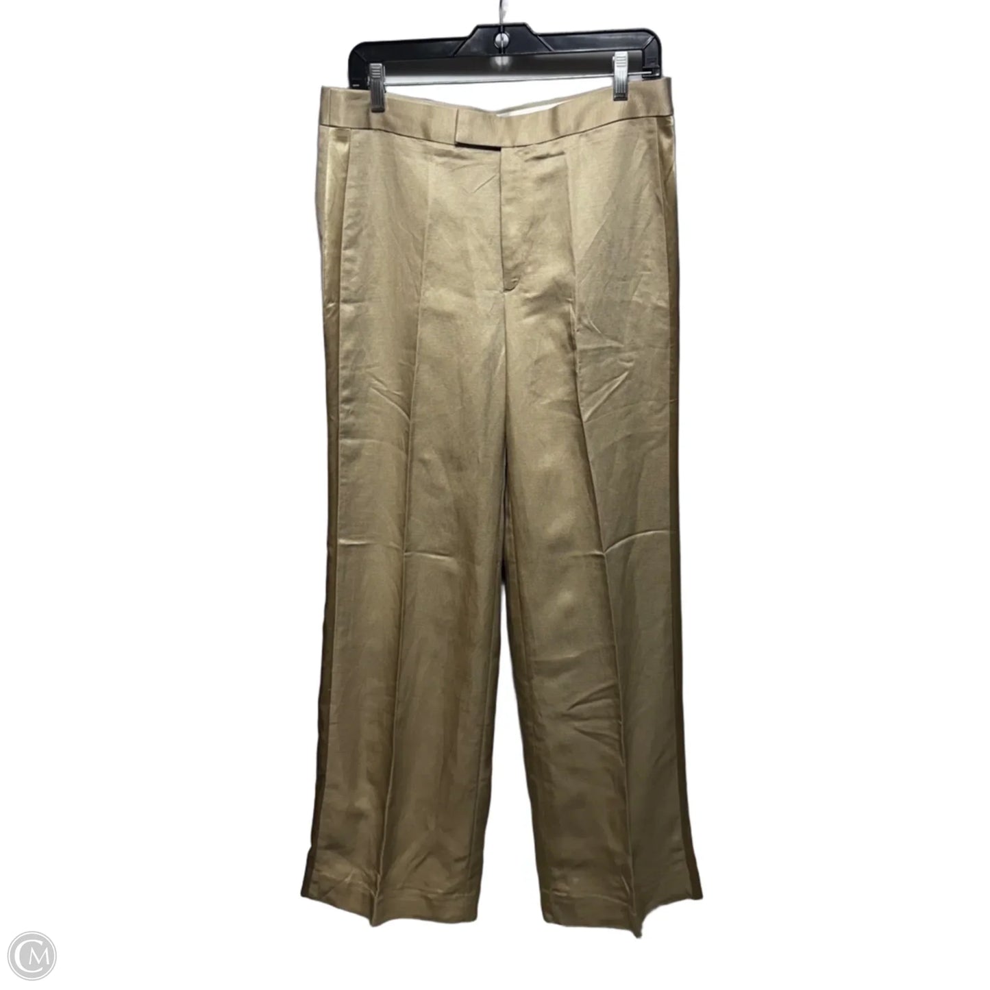 Linen Blend Pants Dress By Banana Republic In Tan, Size: 8