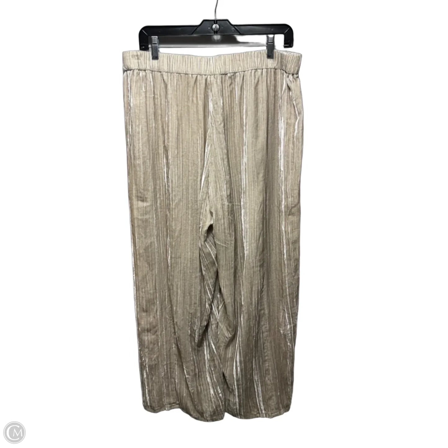 Velvet Wide Ankle Pant By Eileen Fisher In Cream, Size: Lp