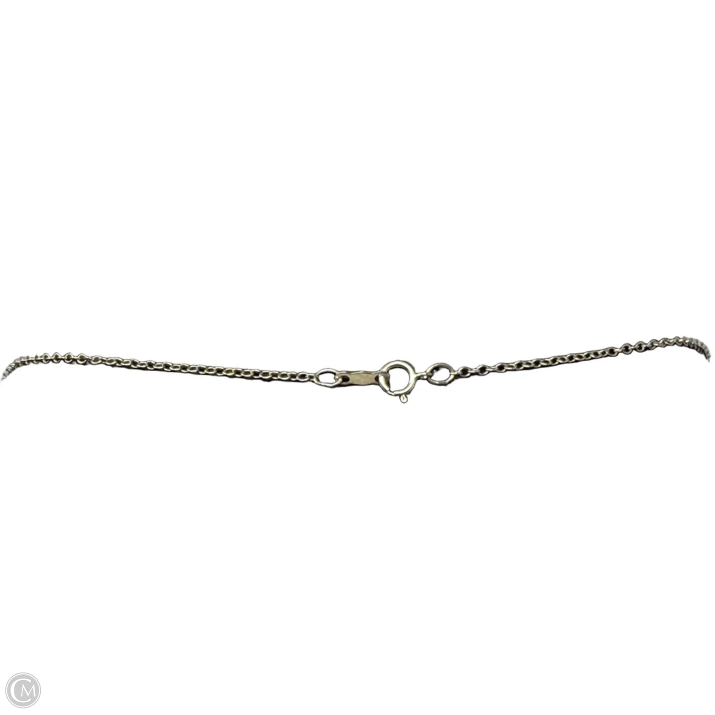 Sterling Silver Hammered Double Circle Pendant Necklace Chain By Clothes Mentor