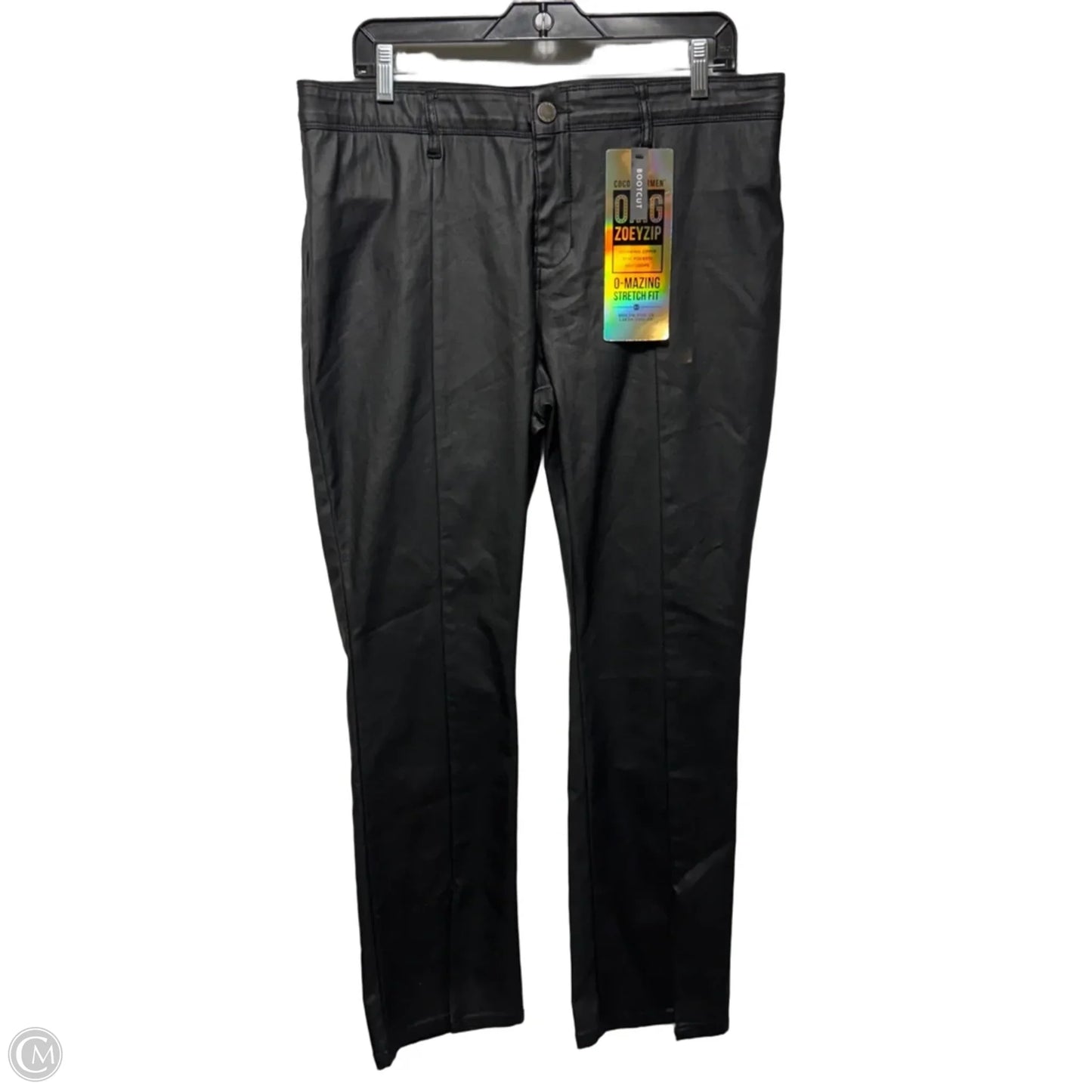 Faux Leather Pants By Coco And Carmen In Black, Size: Xl