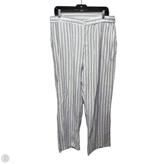 Pants Linen Blend By Coco + Carmen In Striped Pattern, Size: Xxl
