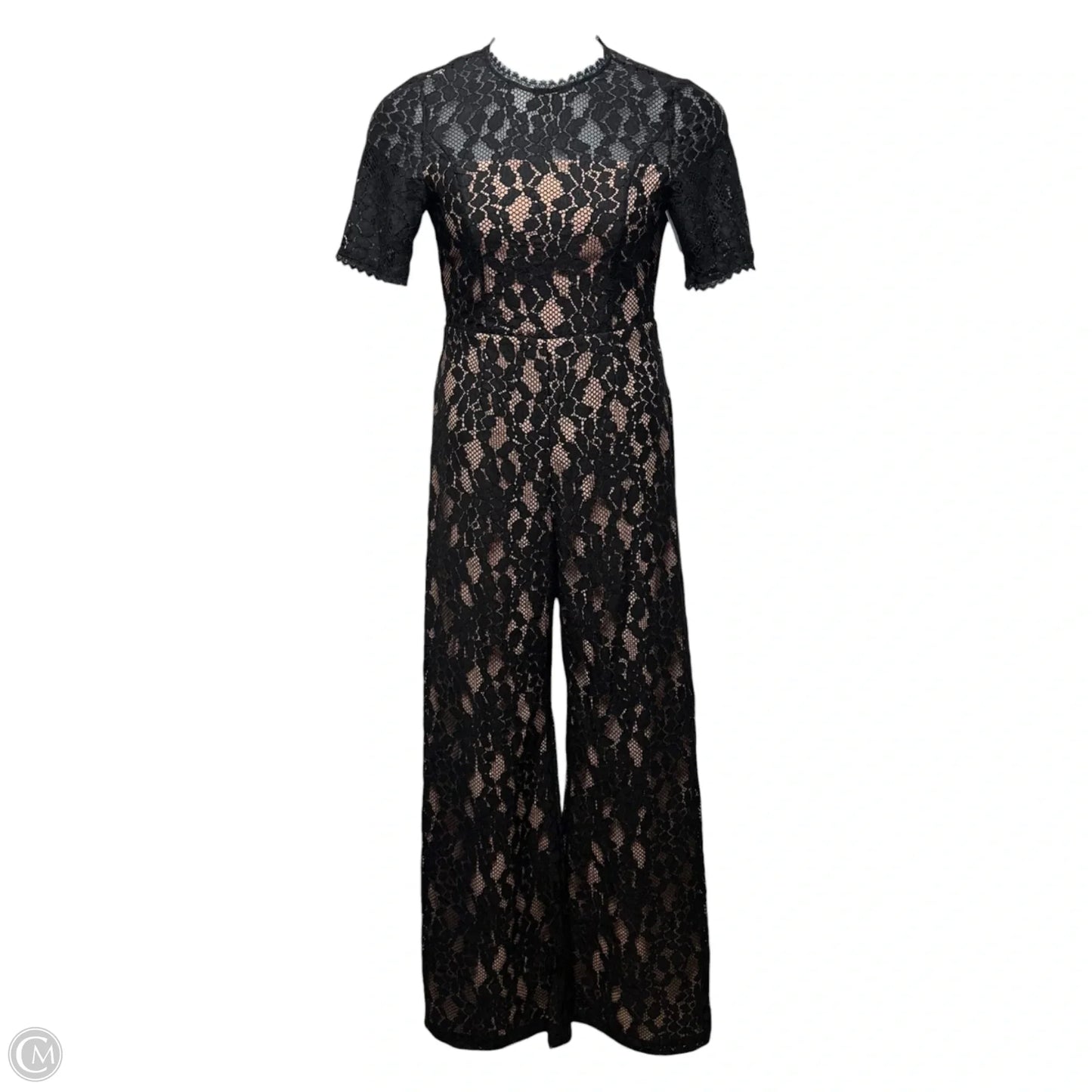 Janus Lace Wide Leg Jumpsuit By Alexis In Black & Tan, Size: M