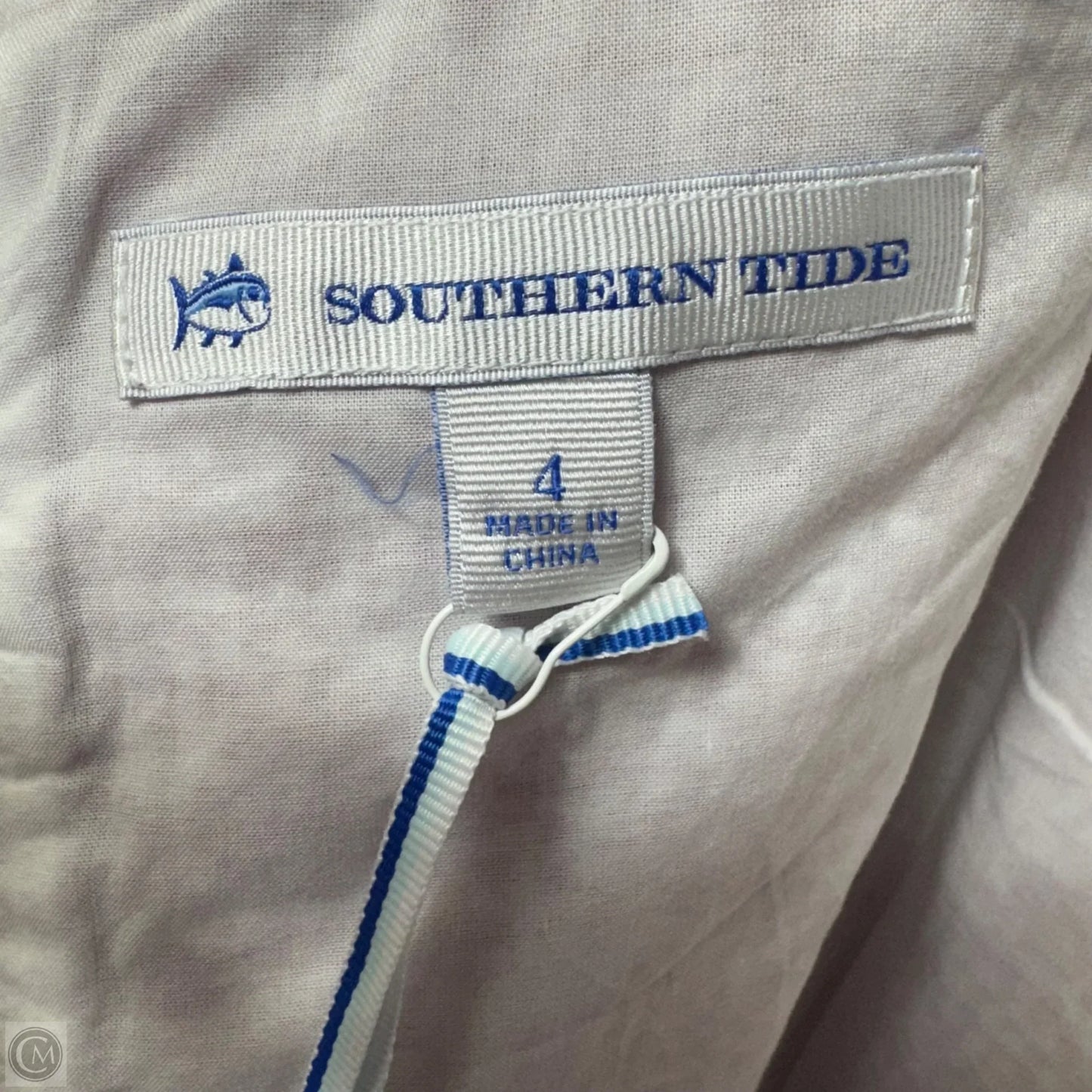 Dress Casual Short By Southern Tide In Pink & White, Size: 4