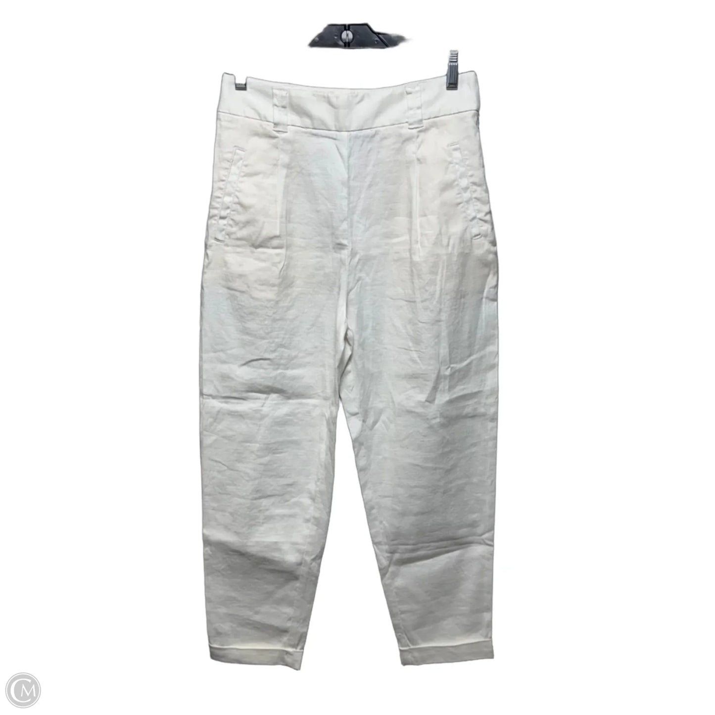 Pants Linen Blend By ett:twa By Anthropologie In White, Size: 2