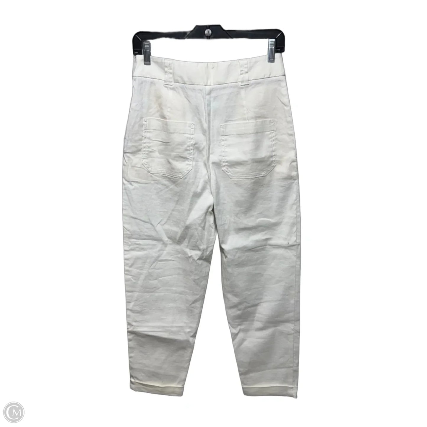 Pants Linen Blend By ett:twa By Anthropologie In White, Size: 2