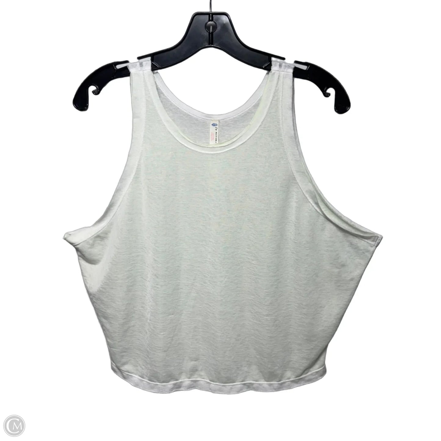Athletic Tank Top By Free People Movement In Green & White, Size: M