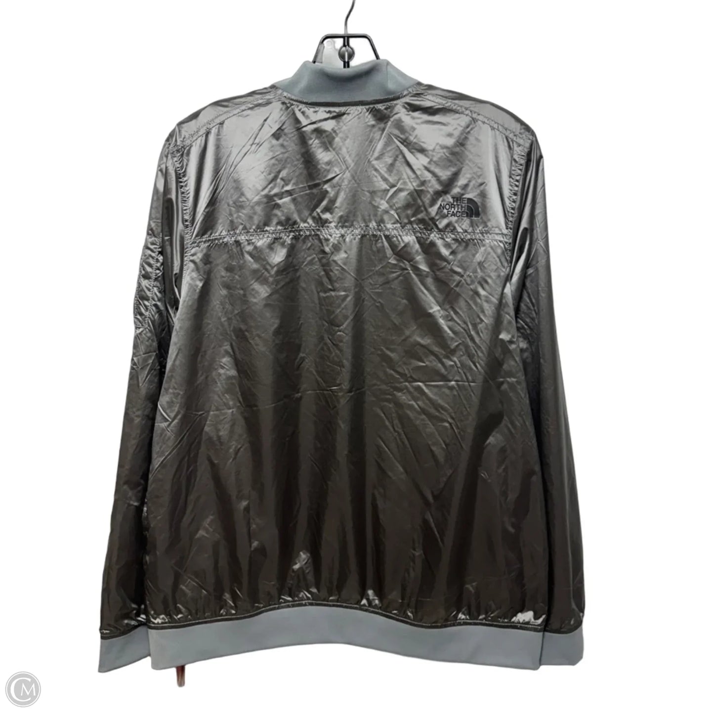 Meaford Bomber Windbreaker By The North Face In Shiny Mid Grey, Size: L