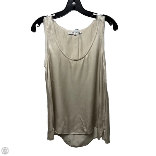 Top Sleeveless By falcon & bloom In Taupe, Size: M