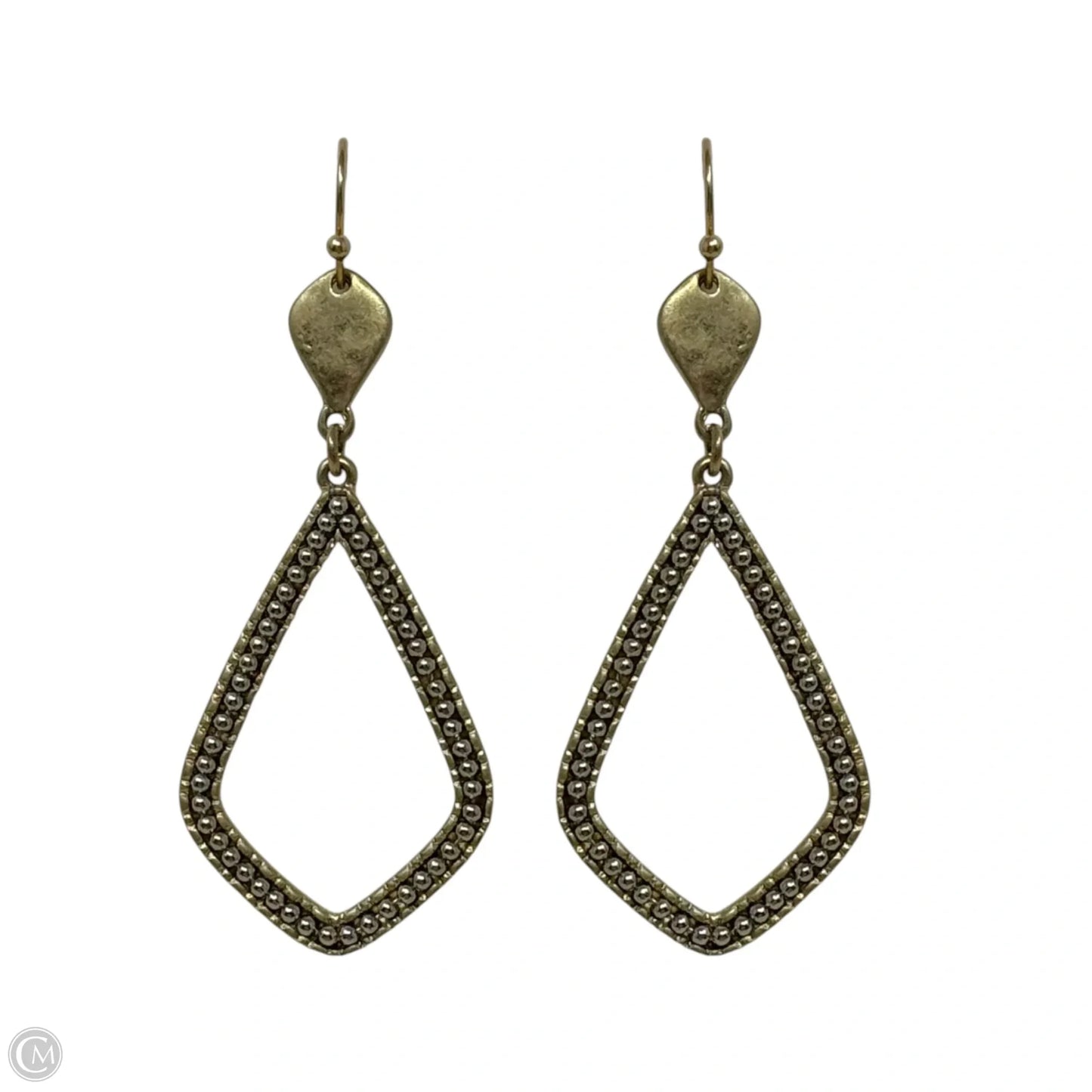 Two Tone Dangle Earrings