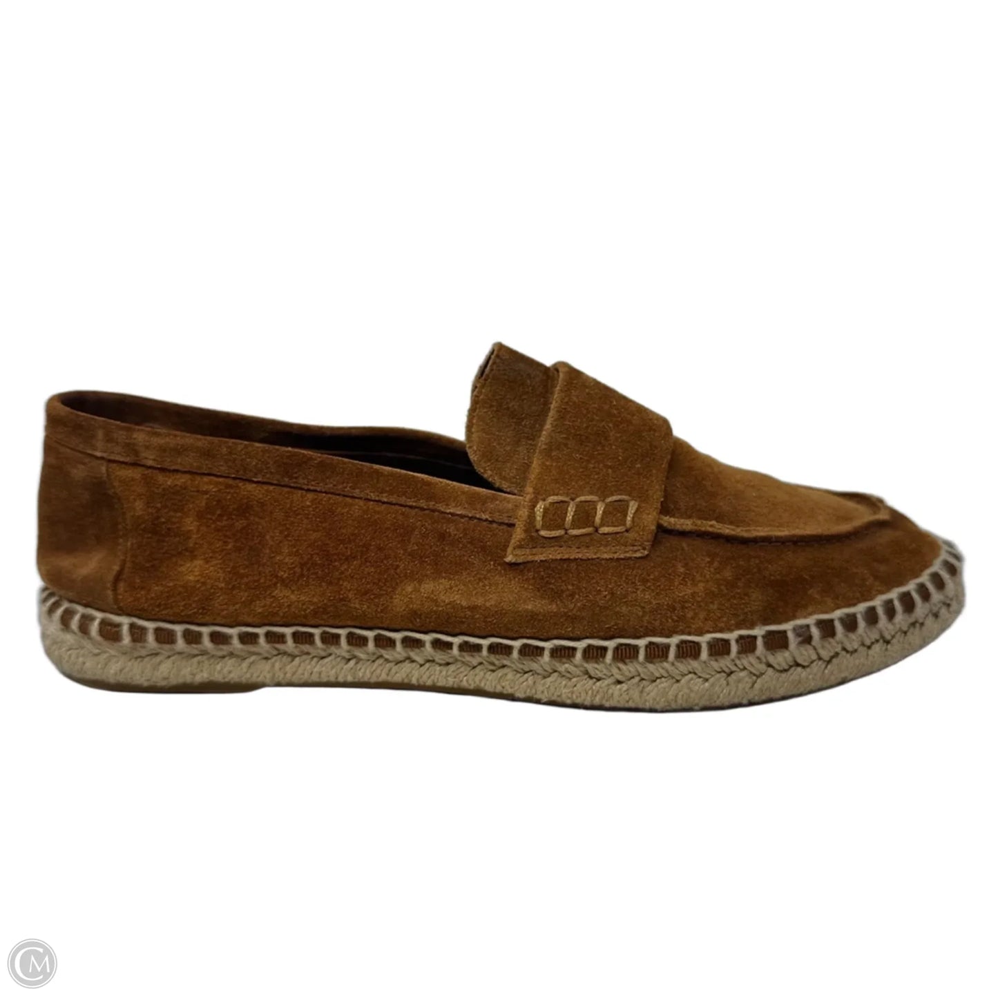 Suede Espadrille Shoes Flats By Vince In Brown, Size: 8