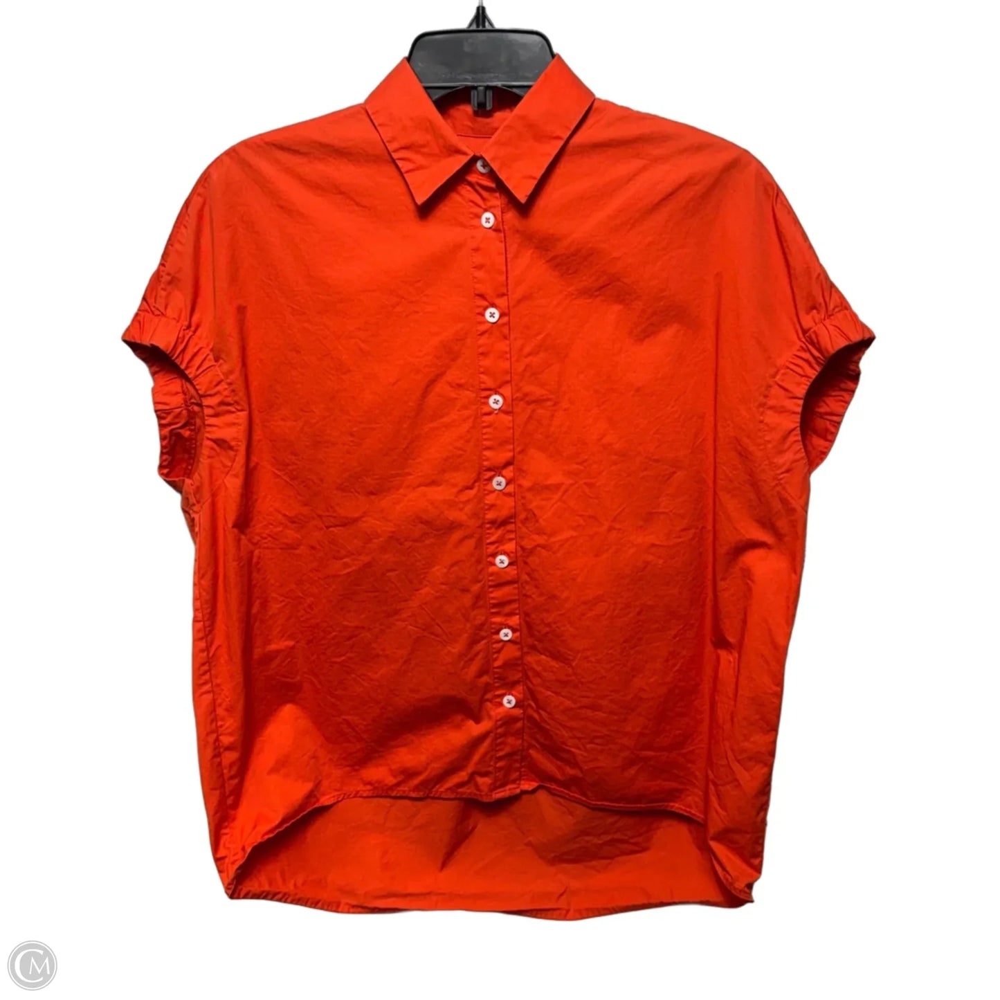Top Short Sleeve By Pearl In Orange, Size: Xs