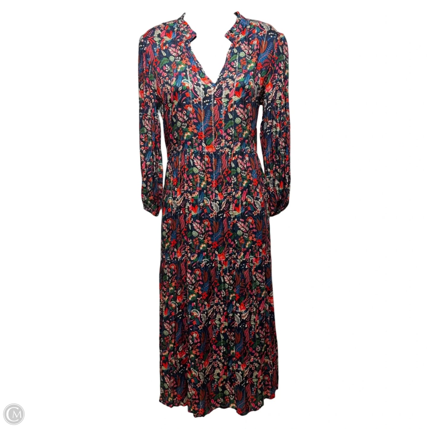 Dress Casual Midi By Villagallo In Floral Print, Size: 6 (38)