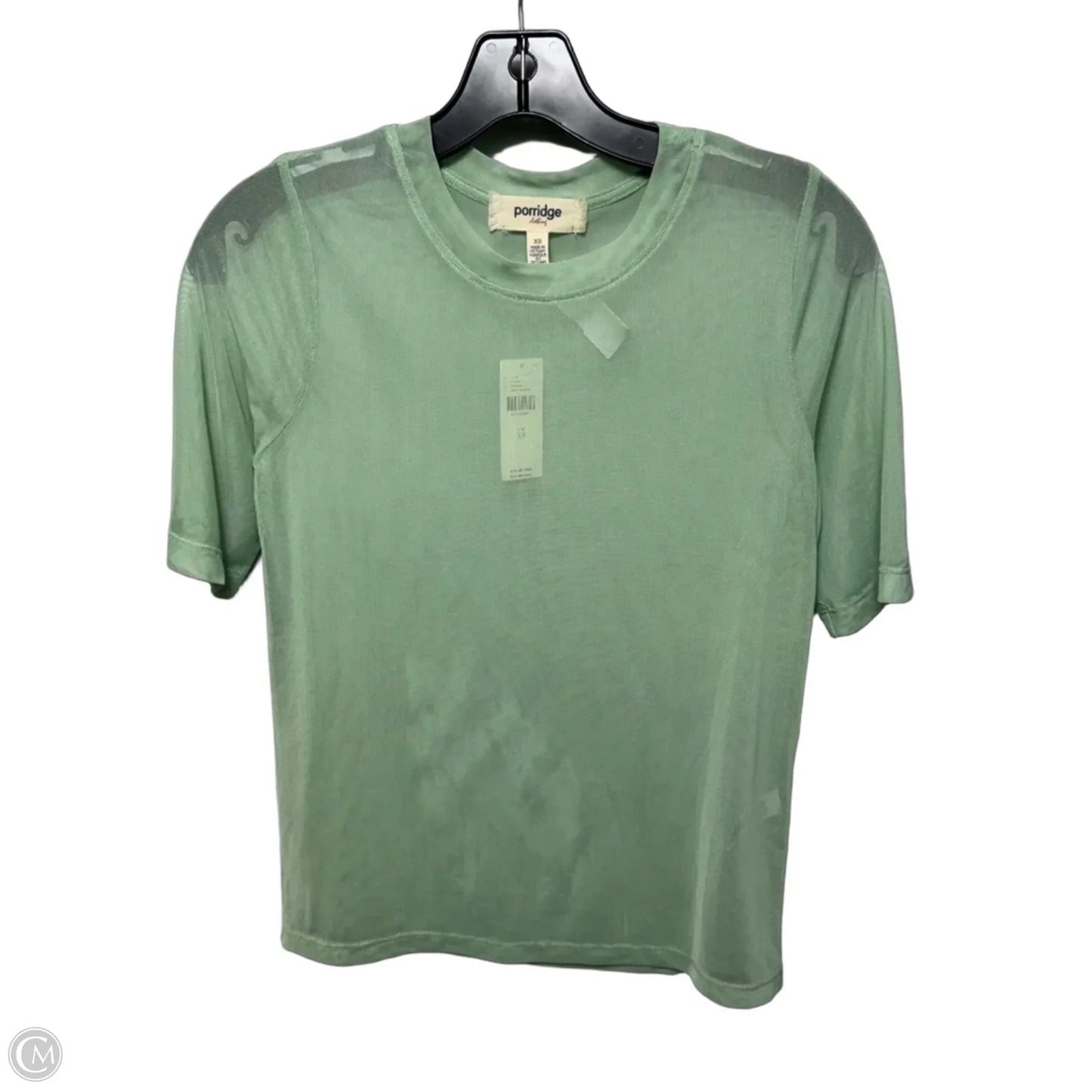 Short Sleeve Mesh Tee By Porridge In Mint, Size: XS