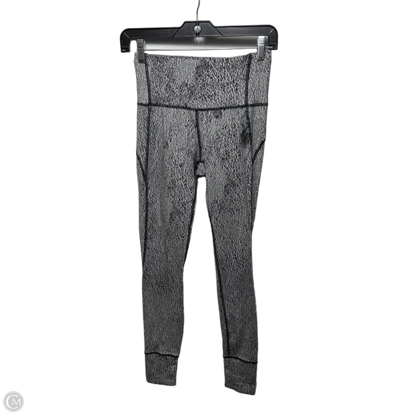 Athletic Leggings By Lululemon In Black & White, Size: 4