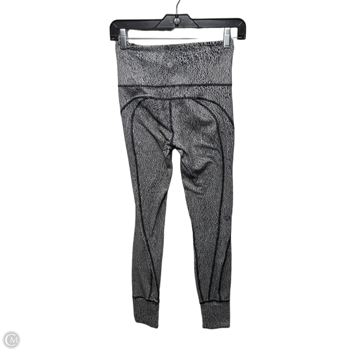 Athletic Leggings By Lululemon In Black & White, Size: 4