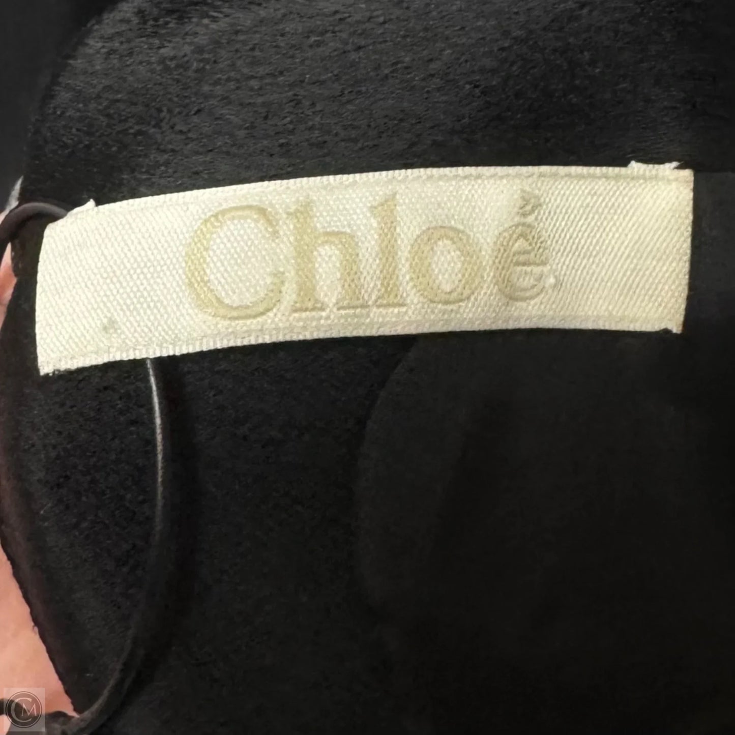 Silk Sheath Dress Luxury Designer By Chloe In Black, Size: 6 (38)