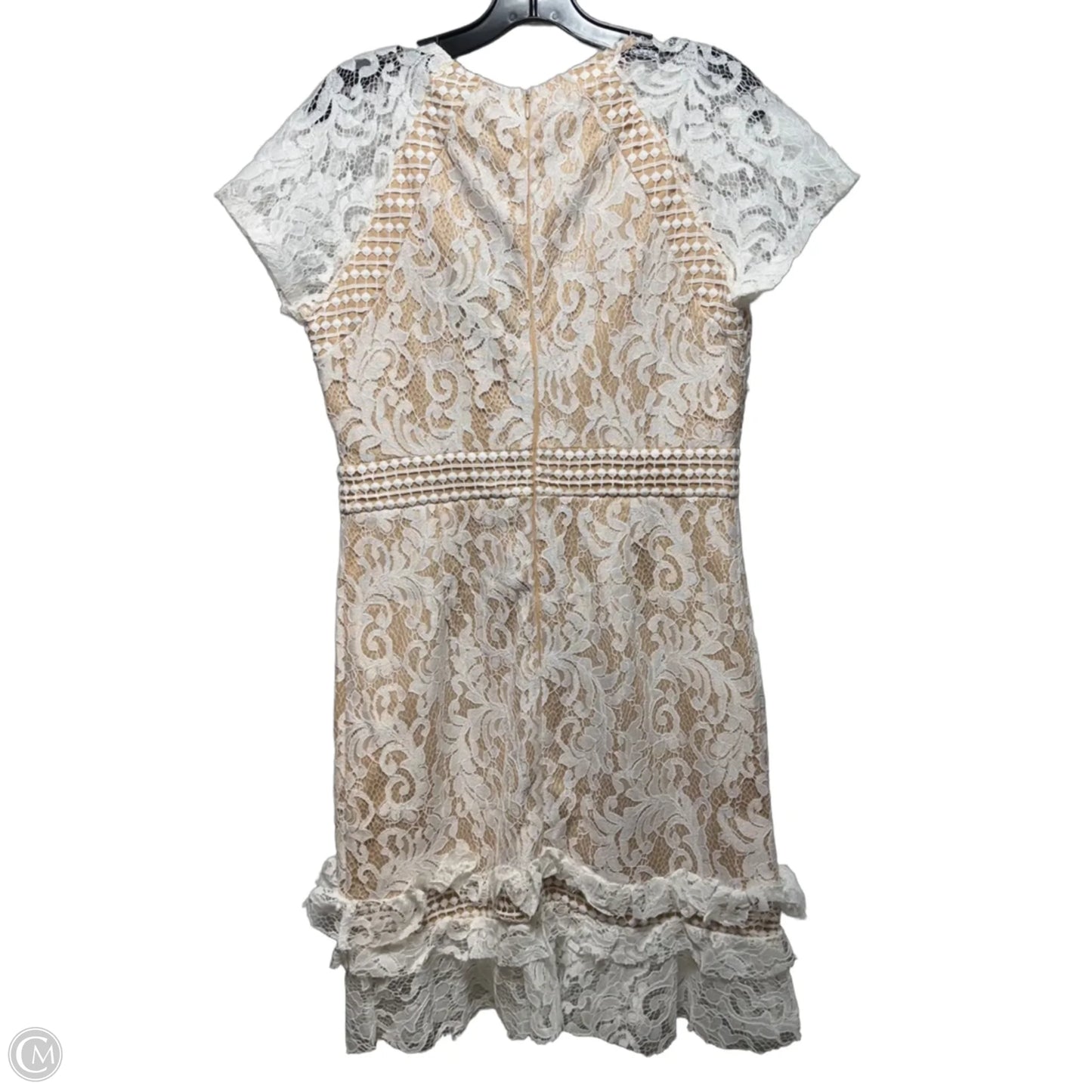 Dress Casual Midi By Pretty Little Thing In White, Size: 10