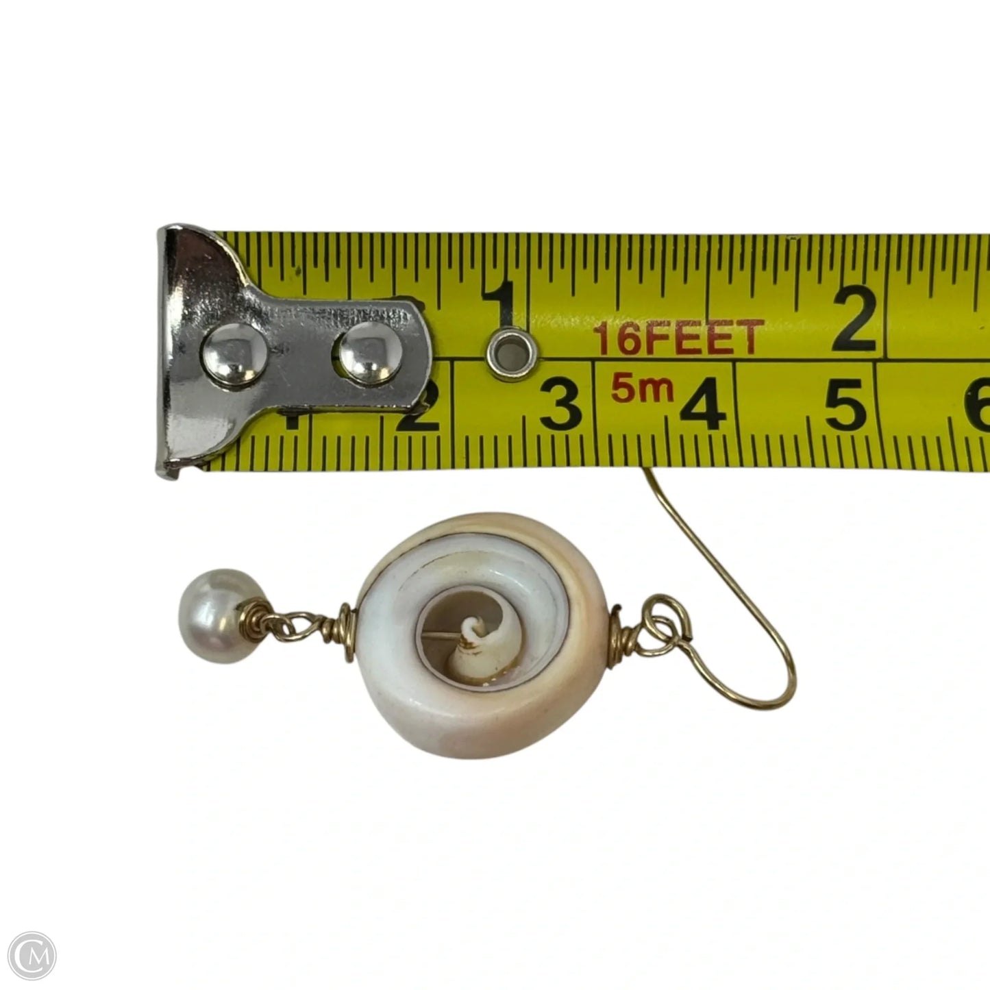 Shell & Pearl Dangle Earrings