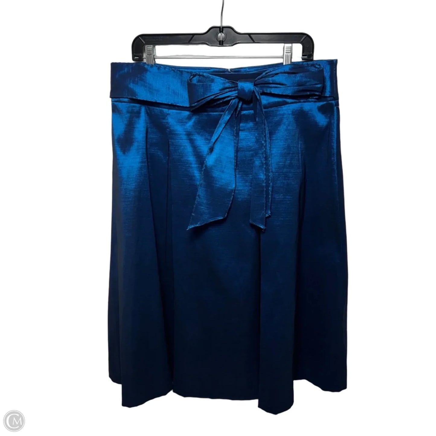 Serafina Tafetta Skirt Midi By Preston And New York In Azure, Size: 16