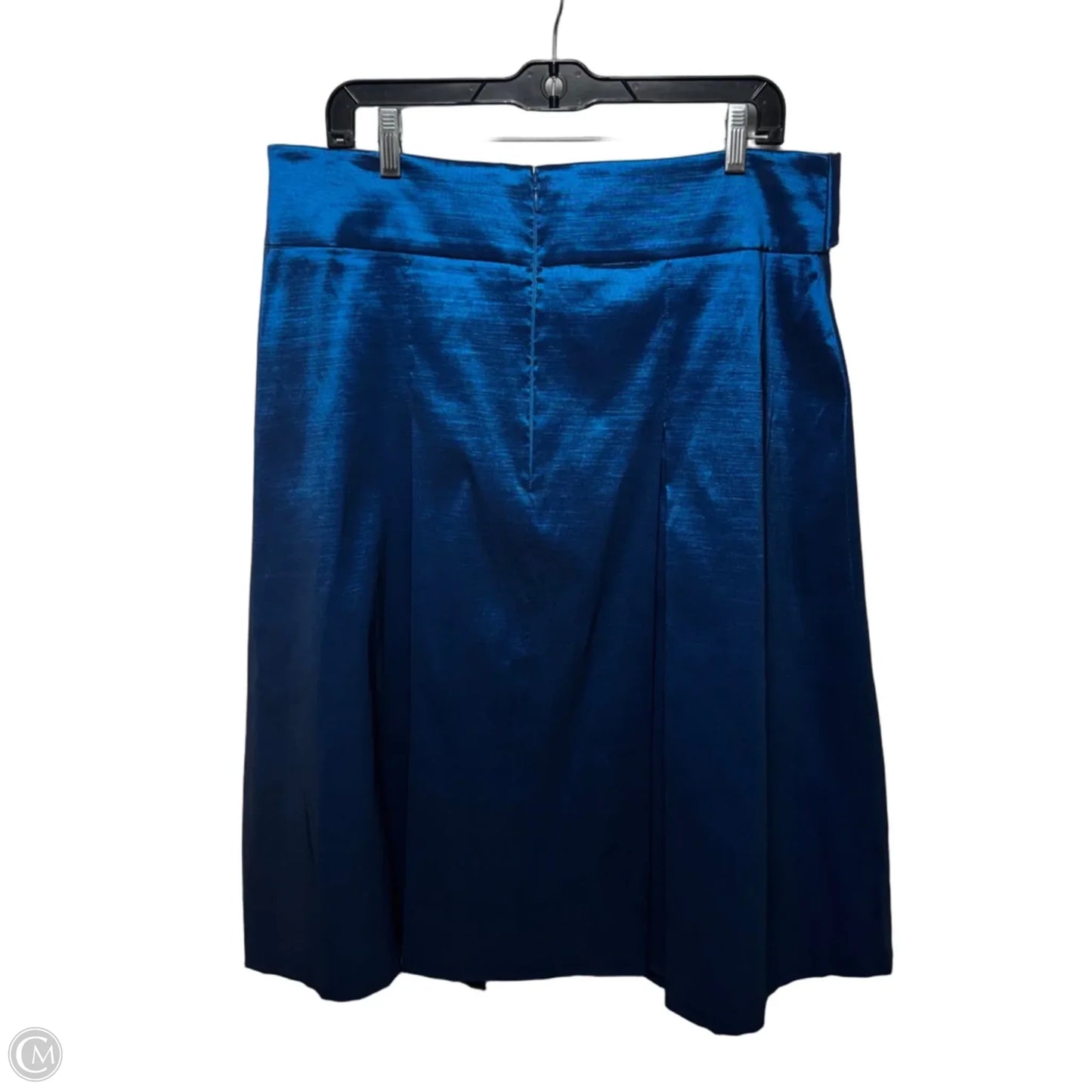 Serafina Tafetta Skirt Midi By Preston And New York In Azure, Size: 16